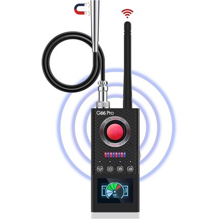 JAXTIN G66 Pro Hidden Camera Detector with AI Auto Scan, Magnetic GPS Tracker, I
