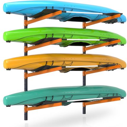 Kayak Storage Rack, Wall Mount Kayak Racks for Indoor Outdoor Storage, Heavy Dut