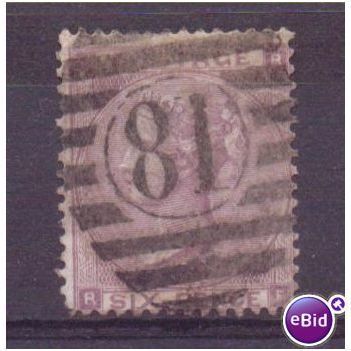 victoria sg 84 6d lilac fine used fr cv £90 1862