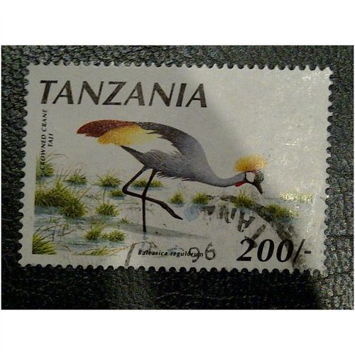 Tanzania QE11 1990 Birds 200s South African Crowned Crane SG 814 Used