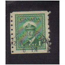 1942 canada gv1 coil 1c f/u sg389c