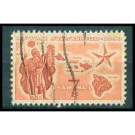 Used C55 7c Hawaii Statehood Fine WA0617