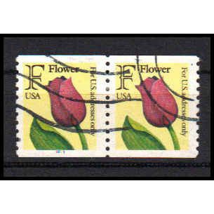 Used 2518 29c F Flower Very Fine CNP Left 2211 PA1213