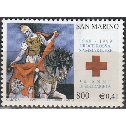 San Marino 1999 Michel 1855 Neuf ** Cote (2006) 0.80 Euro 50 Ans Croix-Rouge