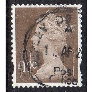 GB 2019 Security Machin - Bistre Brown M19L, No Source Code £1.00 Used