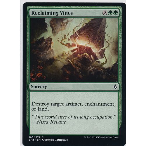 Magic the Gathering MTG Battle For Zendikar 185/274 Reclaiming Vines