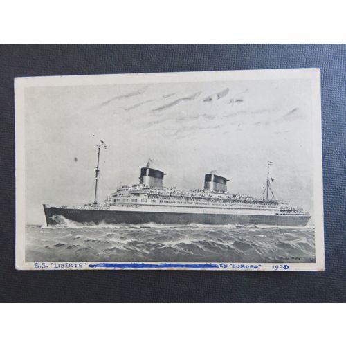 Transatlantique French Line S.S. Liberte Postcard