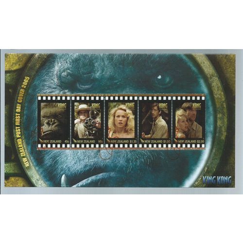 new zealand stamps fdc king kong sg2827 sg 2827 set vfu