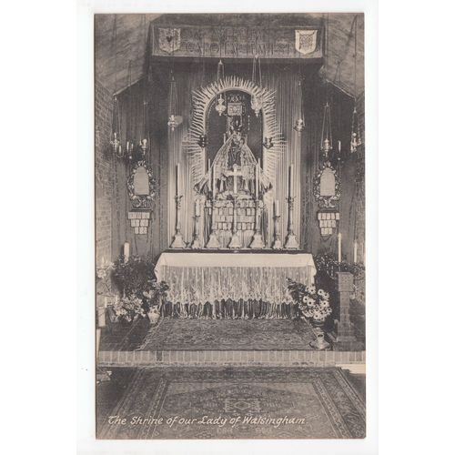 Shrine of our Lady of Walsingham Postcard Norfolk Local Publisher Banson's