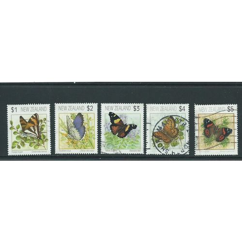 new zealand butterflies set used sg1635 sg 1635