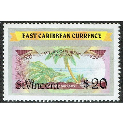 St. Vincent 1987 East Caribbean Currency $20 Multicoloured SG1115s UM