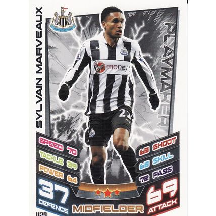 Match Attax Extra 2012/2013 U29 Sylvain Marveux Newcastle United