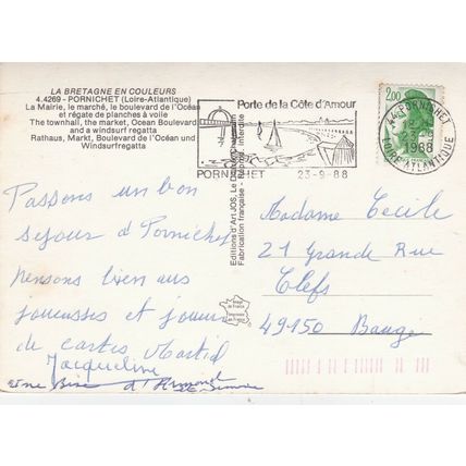 Pornichet Multiview France Postcard posted 1988 VGC