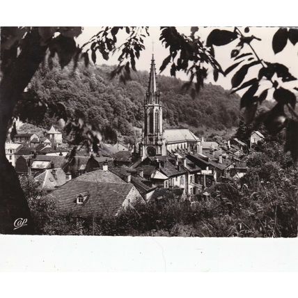 Plombieres les Bains L'Eglise France Real Photo Postcard posted 1961 VGC