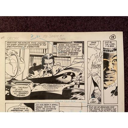 Spectre #1 p18 (1987) Colan Spectre returns to earth -Birth Page Winston Scullis