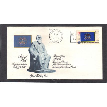 FDC Fleetwood 1677 13c Utah (Cachet-U/A) CV01224