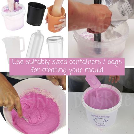 4 BAGS BabyRice Chromatic Alginate Fast Set Baby Hand Foot Casting Powder 2kg
