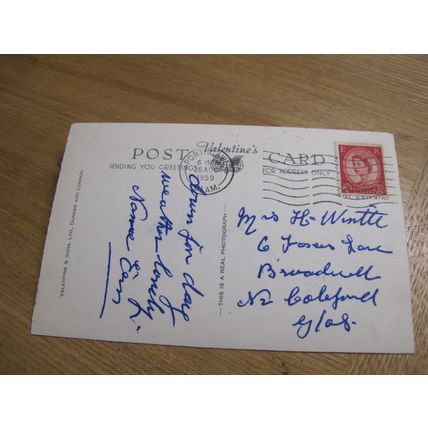 1950s Real Photo Postcard - Love to all from Porthcawl - Bridgend, Glamorgan