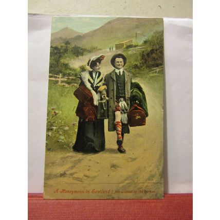 a honeymoon in scotland by Valentine & Sons just married 1907 pm /