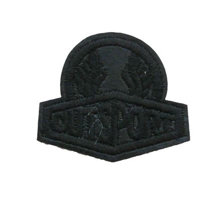 Sport Iron On Patch Black 3.6cm x 4.1cm Motif Badge Patches PU Leather P352