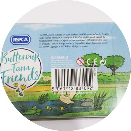 Eraser Set Farmyard Animals Butter Cup Farm 4 Earners RSPCA Dog Cat Cow Pig K52