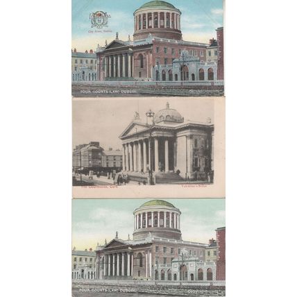 Cork Dublin 3x Irish Police Court Law Old Postcard s