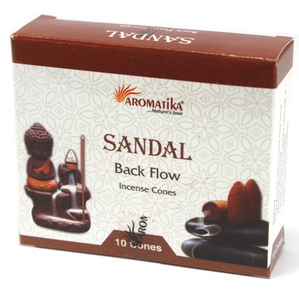 Aromatica Backflow Incense Cones - Sandalwood - 30 cones