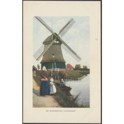De Watermolen, Volendam, c.1910s - FB den Boer Briefkaart