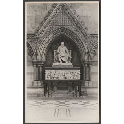 Memorial to GE Street, Royal Courts of Justice, London, c.1950 - RP Postcard