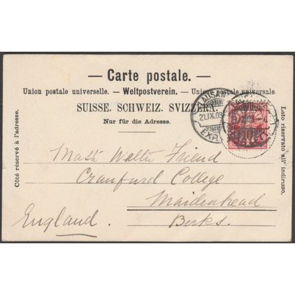 Hôtel Pension Victoria, Lausanne, 1903 - Corbaz & Cie CPA