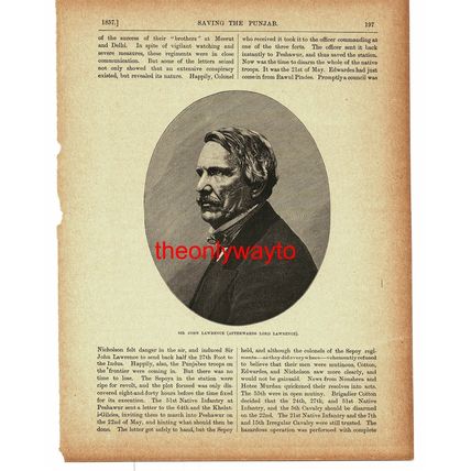 Sir John (Later Lord) Lawrence, Statesman, Book Illustration (Print), c1895