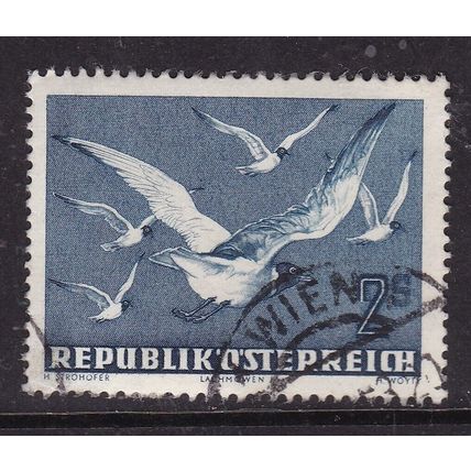 Austria 1950 Black Headed Gulls 2s Used SG 1217 VGC