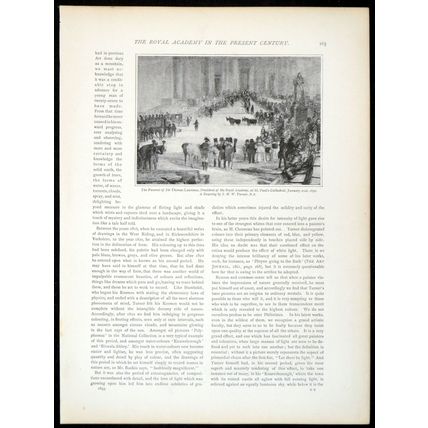 FUNERAL OF SIR THOMAS LAWRENCE 1893 Joseph Mallard William Turner PRINT