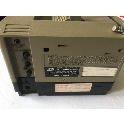 Preowned Tote Vision 5'' B&W Portable TV