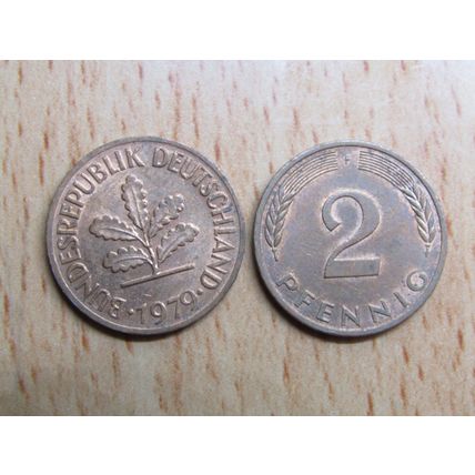 1979f 2 Pfennig Germany Coin