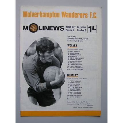 WOLVES v BURNLEY Div1 20/09/1969