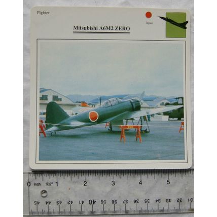 Mitsubishi A6M2 Zero - Japan - Fighter - Collectors Club Card