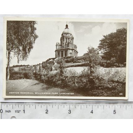 1955 postcard Ashton Memorial, Williamson Park, Lancaster