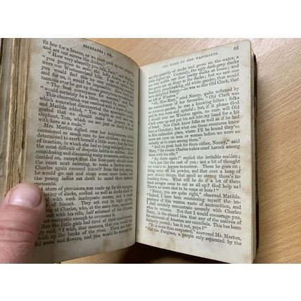 RARE* 1865 ANNE BOWMAN "ESPERANZA" FICTION SMALL LEATHER ANTIQUE BOOK (P3)