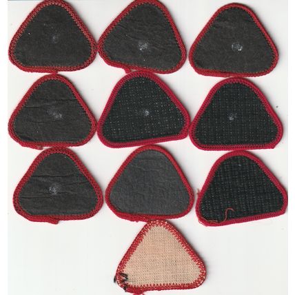 Scout Badges 10 x Cub Proficiency 1967/03-9 x Black Backs 1 x White Back (BY470)