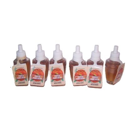 Bath & Body Works Pumpkin Peanut Brittle Wallflower Home Fragrance Bulb x6