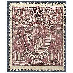 Australia 1930.SG97 1 1/2d Red-Brown Fine Used.