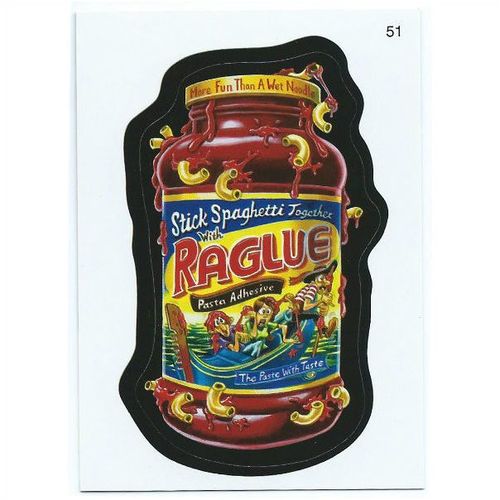 2010 Wacky Packages ANS 7 - #51 - Raglue Pasta Adhesive