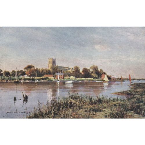 Christchurch Minster, Dorset Postcard Dor71387