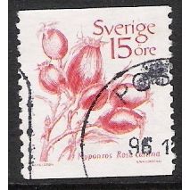 Fa 1243: 15 ö red Fruits: Dog-rose (Rosa canina).