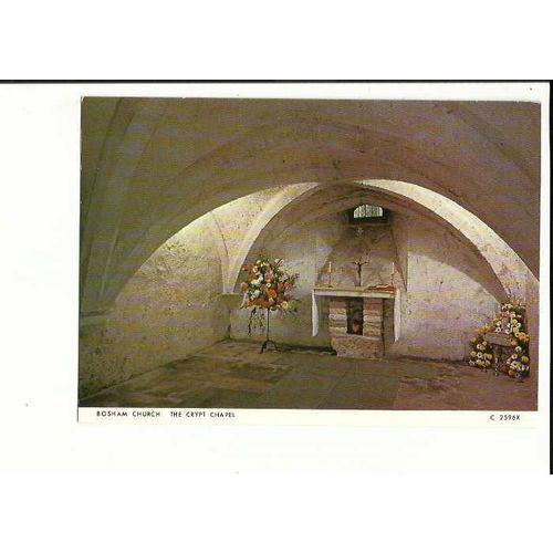 Sussex BOSHAM Church Crypt Postcard by Judges (C 2596X)