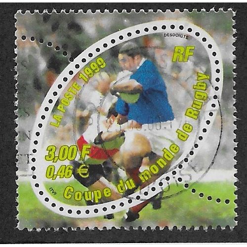 FRA 1999 3F 'RUGBY WORLD CUP' FINE USED (EBID58-091)