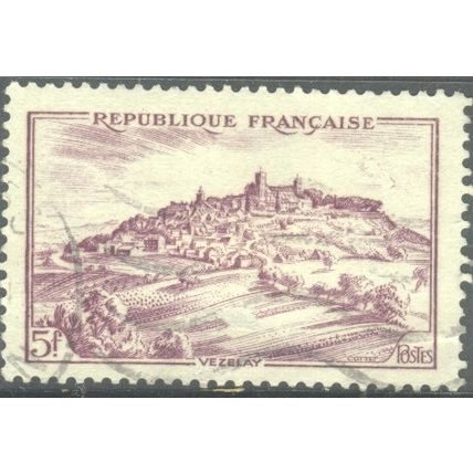 France 1946 - SG976 - 5f mauve - Vezelay - used 2