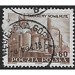 Mi 692 A: 60 gr. brown Heavy Industry, comb perf. 12¾:12½