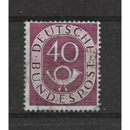 WestGermany.SG1055 40pf Numeral and Posthorn (Purple).Fine Used.Nov21